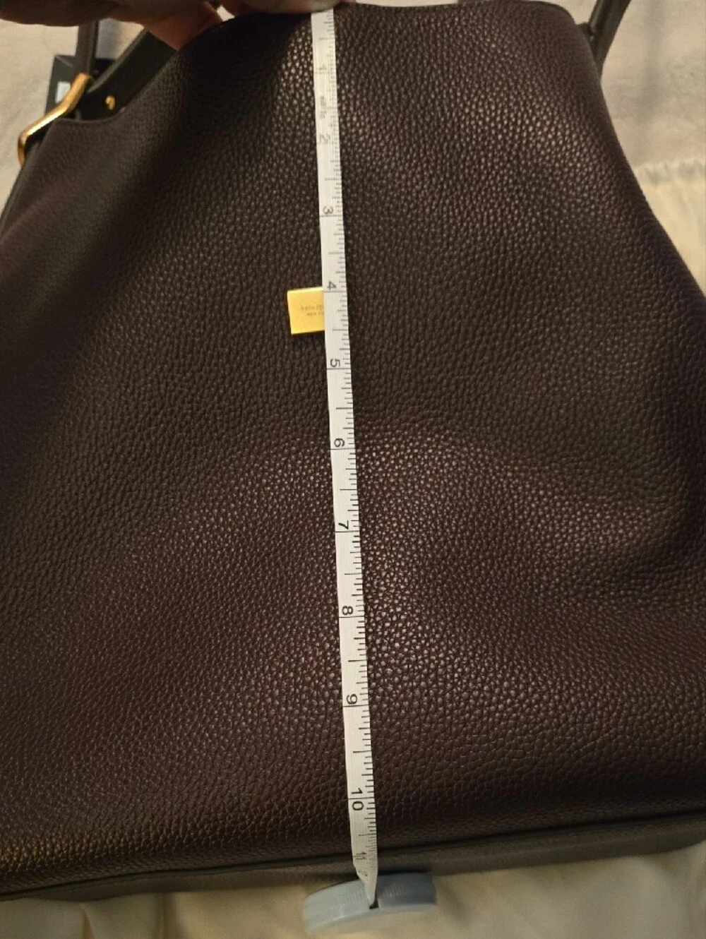NWT KATE SPADE Designer Pebbled Leather Hobo Bag - BLACKBERRY